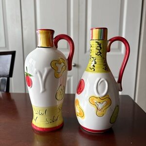 Nicole Excellenz Salad 101 Ceramic Set of 2 Fruit Design Kitchen Decor